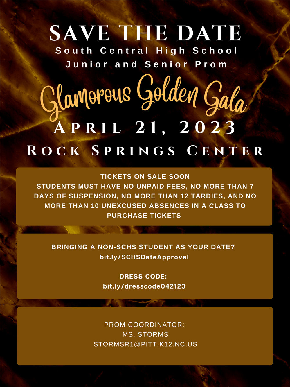  Prom Contract and Ticket Info